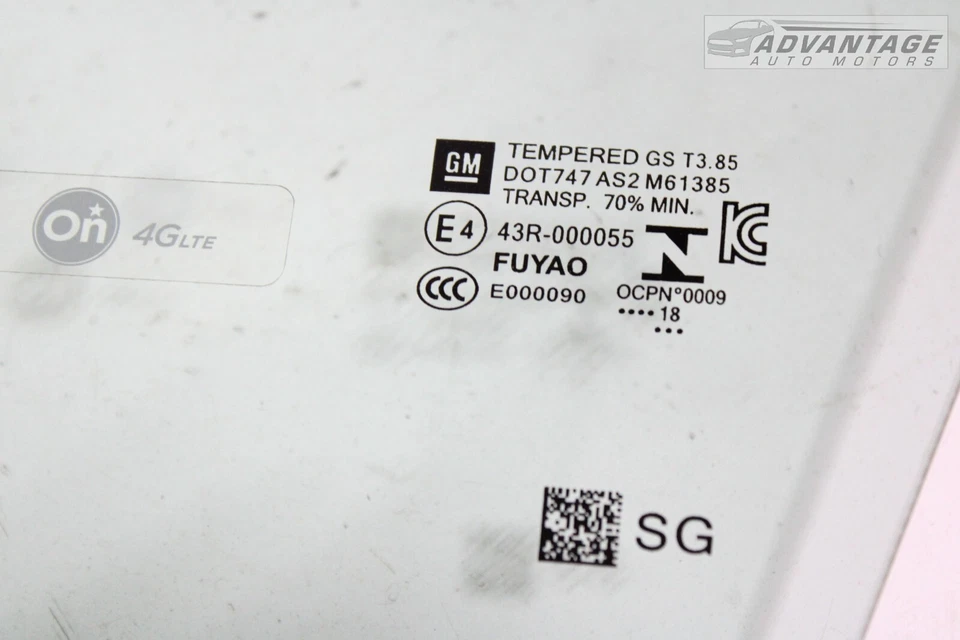 2016-2019 CHEVROLET CRUZE LT ПЕРЕДНЯЯ ЛЕВАЯ ВОДИТЕЛЬСКАЯ ДВЕРЬ КОРПУС СТЕКЛА OEM - Изображение 3 из 4