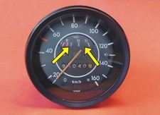 VW Käfer 1303 Tankanzeige "NEU" im Tacho                                020-4158
