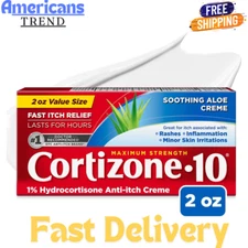 Cortizone 10 Maximum Strength Anti-Itch Cream with Soothing Aloe, 2 oz...