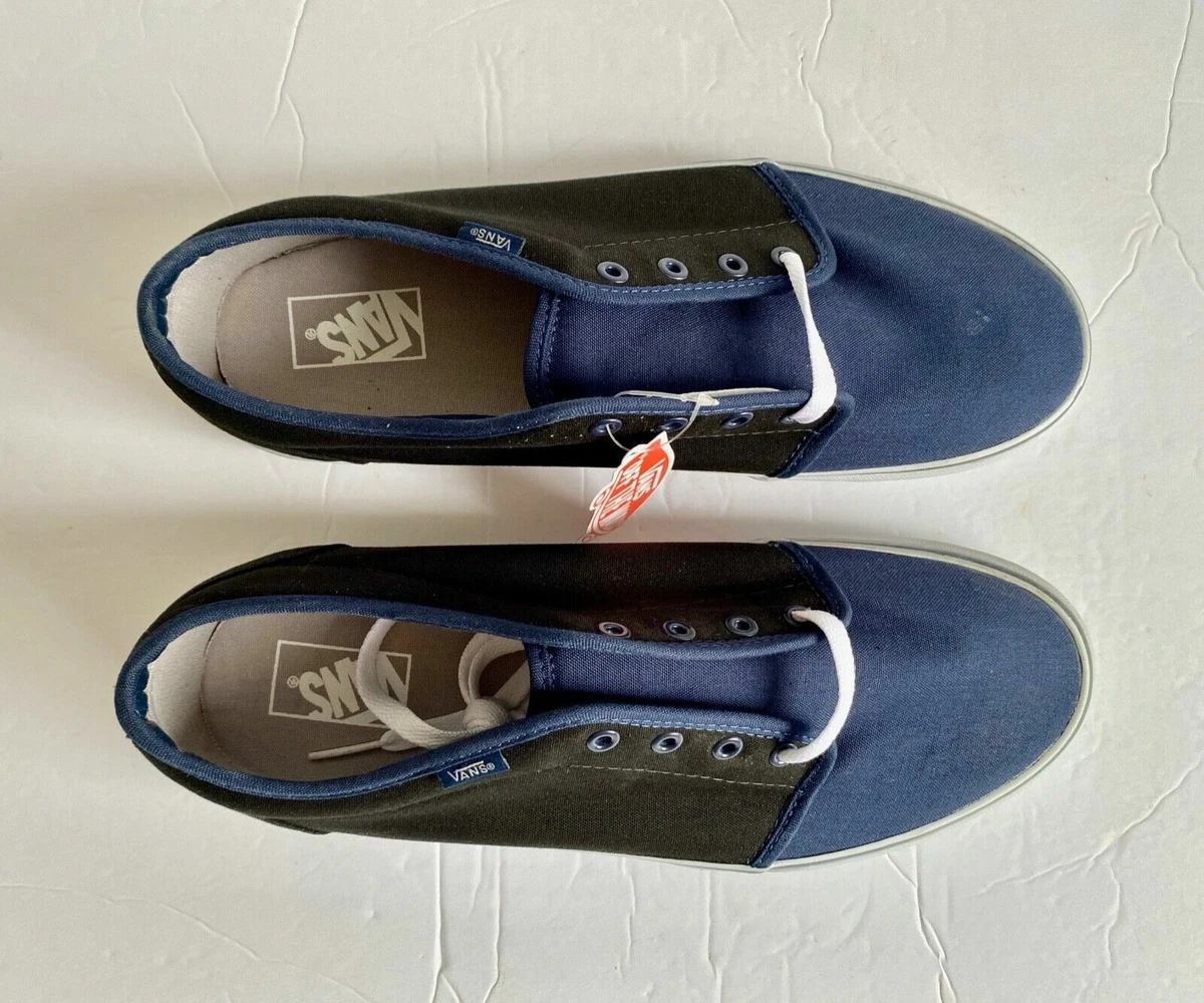 Vans vulcanized blue cheap