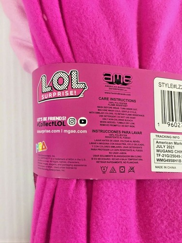 NEW ~LOL SUPRISE ~Dance Heart ~ 2 PIECE PAJAMA Set, FLANNEL, Girls Size 4 / 5 - Picture 3 of 9