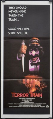 Terror Train 1980 ORIG 13X30 AUSTRALIAN DAYBILL MOVIE POSTER JAMIE LEE CURTIS