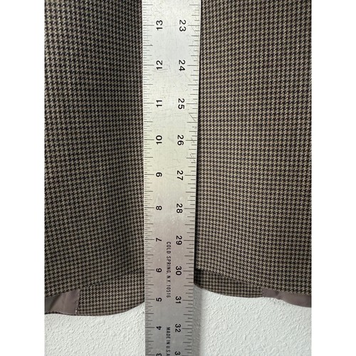 Houndstooth Brown Blazer Jacket Menswear Tailored Business Casual - Picture 10 of 13