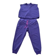 Figs Amethyst Lmtd Ed Scrub Set Rafaela Top sz XL Zamora Jogger XXL Petite Nurse
