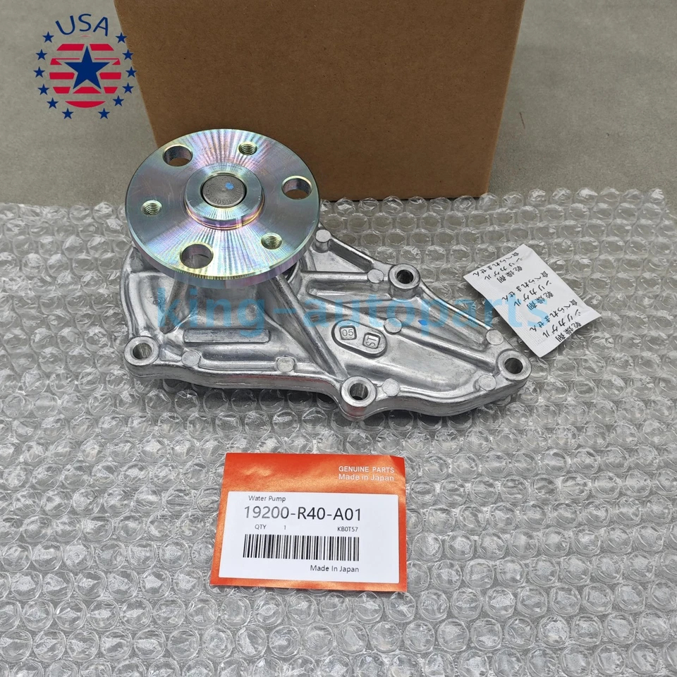 New Engine Water Pump & Gasket For 2008-2012 Honda Accord 19200-R40-A01 Foto 4 de 4