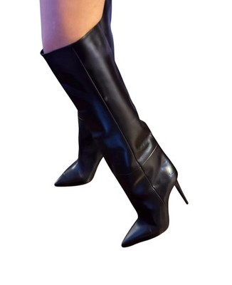 Christian Louboutin Black Leather Over The Knee Astrilarge  display picture 1