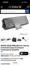 NVX MVPA6 Marine V-Series 900W RMS 6-Channel Class-D Compact Amplifier