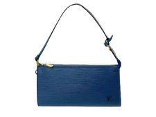 LOUIS VUITTON Pochette Accessoires Epi Blue