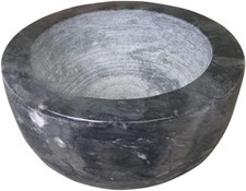 Marble Shaving Bowl Handcrafted Black Marble Later Shaving Soap Cream Bowl for