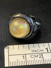 Vintage Captain Planet Toy Earth Ring Metallic Black Plastic Rare Original Retro