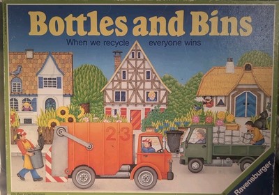 Bottles and Bins RARE Ravensburger Vintage Board Game COMPLETE 1982 Recycle READ