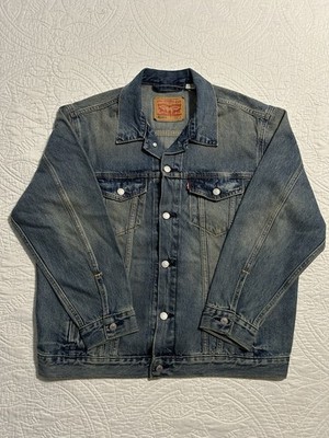 Levi's Mens Relaxed Fit Trucker Jacket A5782-0091 MEDIUM WASH Size Large NWT