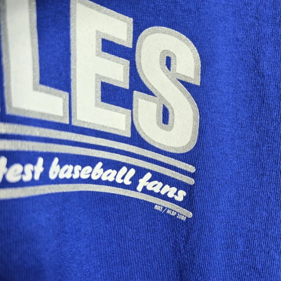 Camisa De Colección Los Angeles Dodgers Y2K Nike Center Swoosh 2 Caras Para Hombre Talla Grande”  Foto 4 de 4