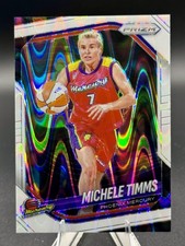 2025 Panini Prizm WNBA #133 Michele Timms White Seismic Prizms