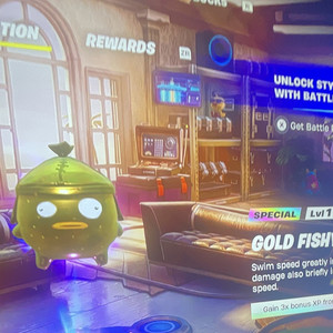 Fortnite Gold Fishy Sprite In-Game Cosmetic Reward - Special Lv1