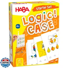 HABA Logic! CASE Starter Set - Brain Teaser Puzzles and Car Games for Kids Ag