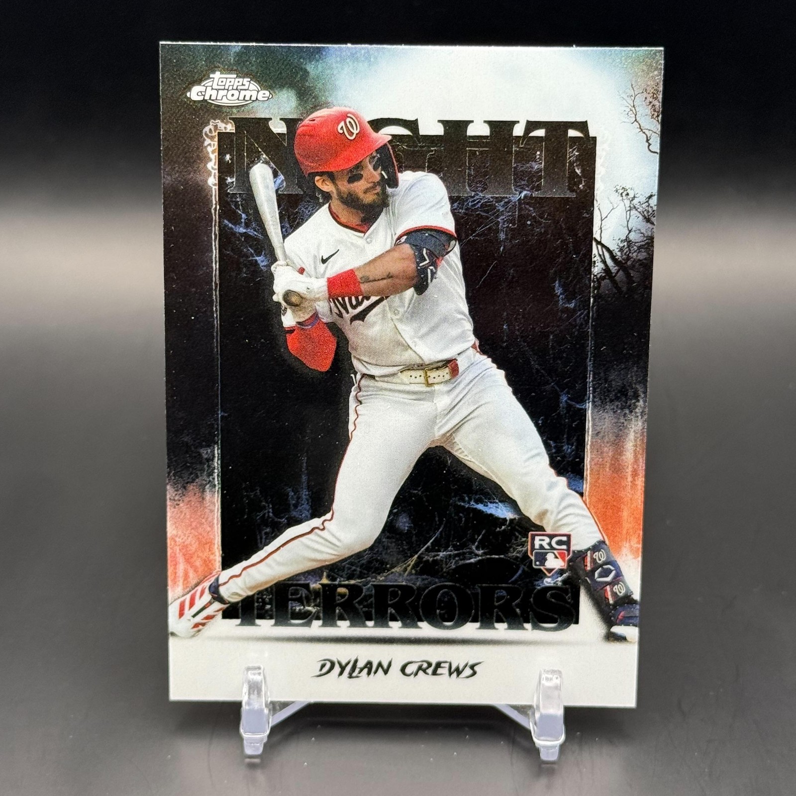 Dylan Crews 2025 Topps Chrome Update #NT-13 Night Terrors Washington Nationals