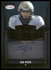 2022 SAGE #PKA-SN Sam Noyer Rookie Peak Performance Autographs Red Oregon State