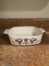 Set De 4 Boîtes De Rangement Corningware Country Festival - Motif Oiseaux Bleu Vintage