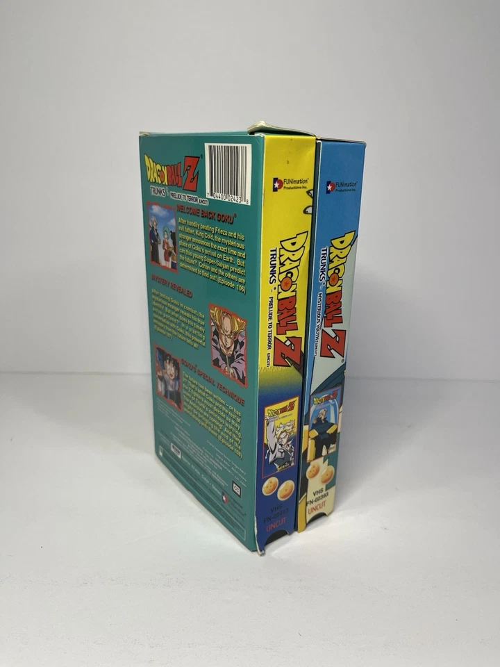Dragon Ball Z Trunks Saga VHS Set Uncut -2 Tape Box Collection OOP👀 Esp:103-108 - Image 2 of 4