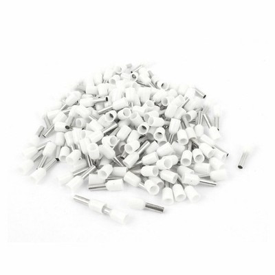 200pcs AWG14 Wire   Crimp Connector Insulated Ferrule Cord Terminal White  #zc