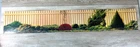 Vintage BARBIE Foldable Cardboard Fence/Landscape Diorama 7.5" x 46"