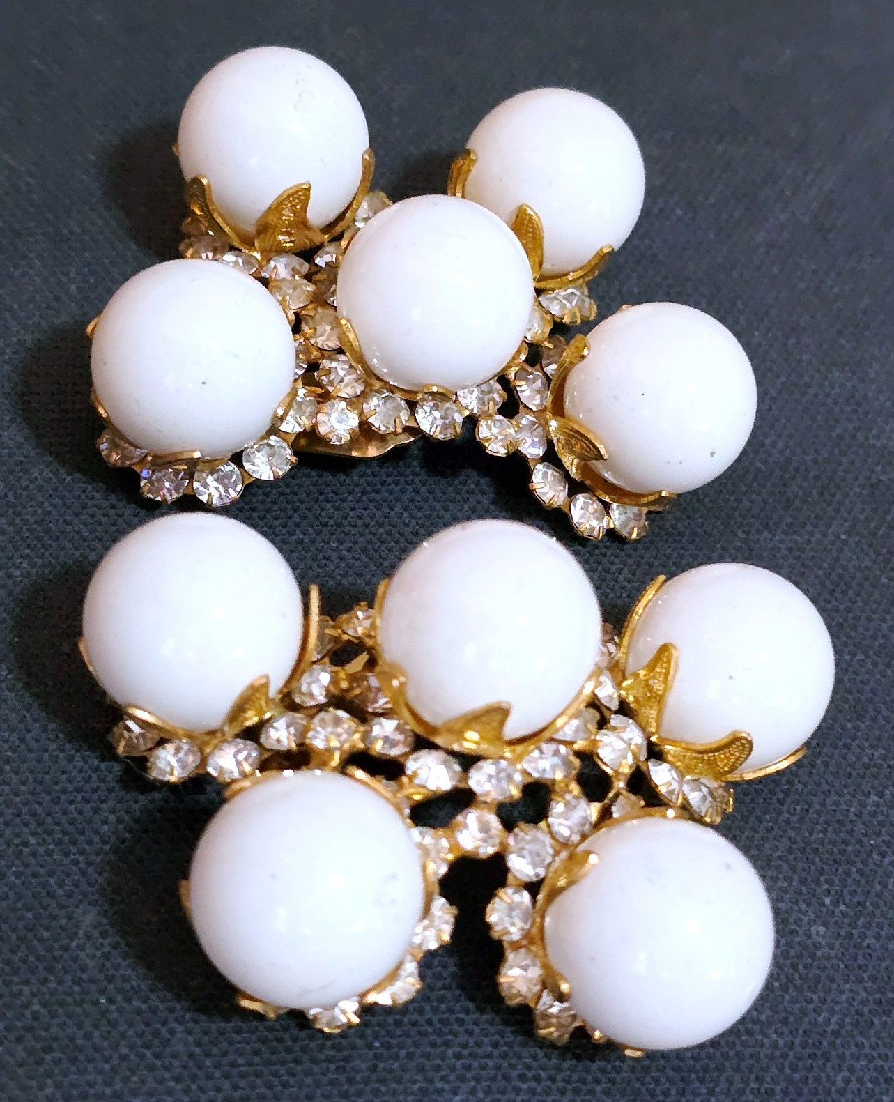 Vintage Kenneth Jay Lane KJL Rhinestone Imitation… - image 7