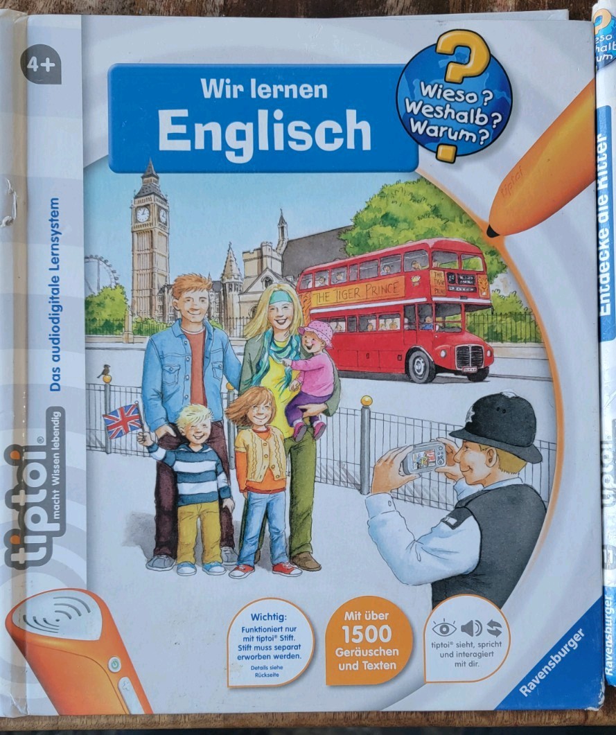 Tiptoi Ravensburger Wir Lernen Englisch 4-7J Wieso Weshalb Warum Lernsystem