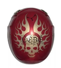 Casco Sci Snowboard Cebe Omologato Rosso Brillante Teschio Taglia S 56
