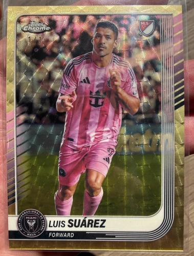 2025 Topps Chrome MLS Luis Suarez #31 SUPERFRACTOR TRUE  1/1 Inter Miami