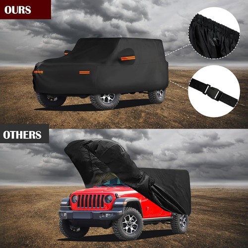 Wasserdichte Autoabdeckung für Jeep Wrangler 4 Türer 2006-2025 JK JL Outdoor Wasserdicht - Bild 4 von 6