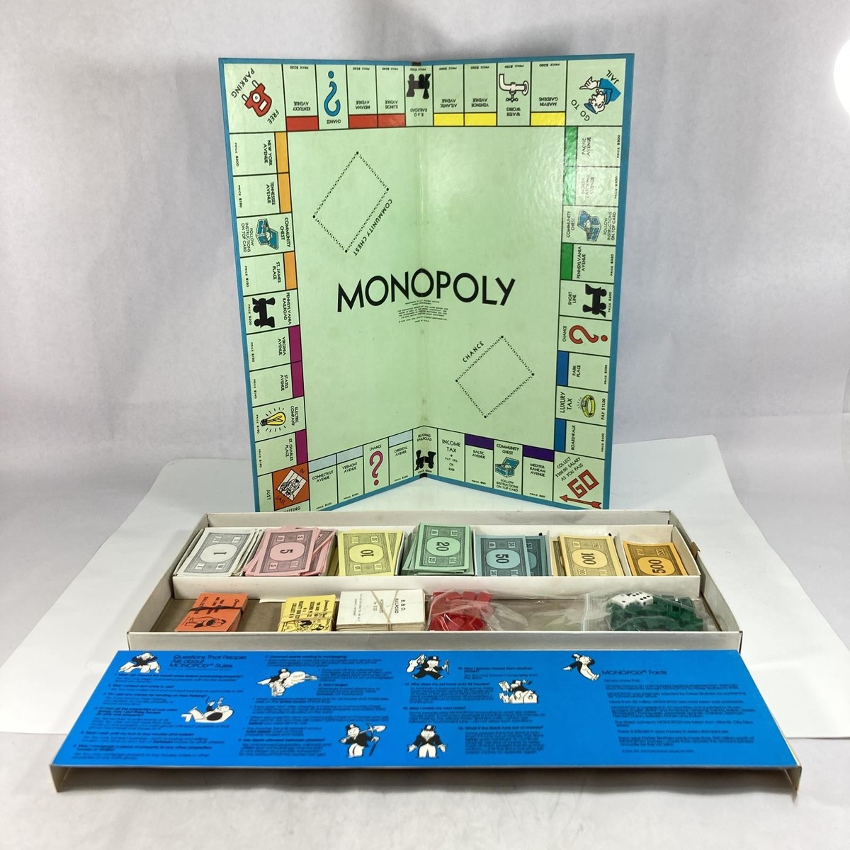 Vintage 1961 Parker Brothers Monopoly Board Game No.9 Missing