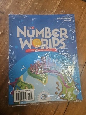SRA Number Worlds Level F Unit 6 Data Analysis Workbooks Lot 4 McGraw Hill New