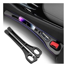 2PCS Upgraded Car Seat Gap Filler,Soft No Drop Seat Guard for Cars with Dual