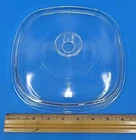 A-9-C Pyrex Replacement Lid 8.5" Only Square Clear 2" Round Knob Corningware VTG