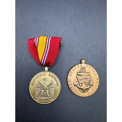 US National Defense Service & Naval Reserve Meritorious Service Medal Lot of 2