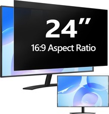 24 Inch Computer Privacy Screen Filter for 16:9 Aspect Ratio, Anti-Glare, Eye...