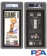 Cason Wallace Signed 2025 NBA Finals Debut Game 1 Ticket PSA AUTO 10 OKC THUNDER
