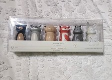 HEARTH HAND by Magnolia Wooden Toy Farm Animal Play Figurine Set NIB