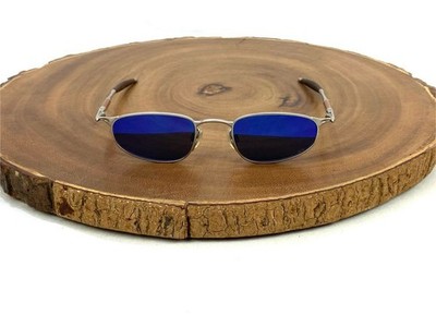 OAKLEY Sunglasses JORDAN OO E Wire Silver Frames Blue Lenses 48 20