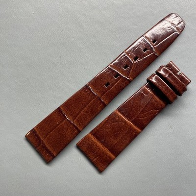 Genuine Hamilton Geneve Genuine Reptile Brown Leather Strap. 18mm NOS