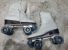 VINTAGE White Super X5L Sure Grip 99P Wheels Roller Skates Women's Size US7.5
