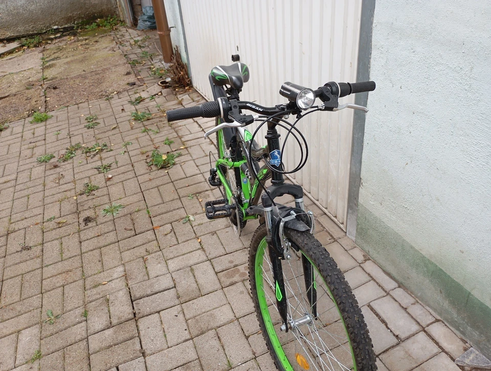 26 Zoll Fahrrad 21-Gang Grün Herren und Jungen - Bild 2 von 3
