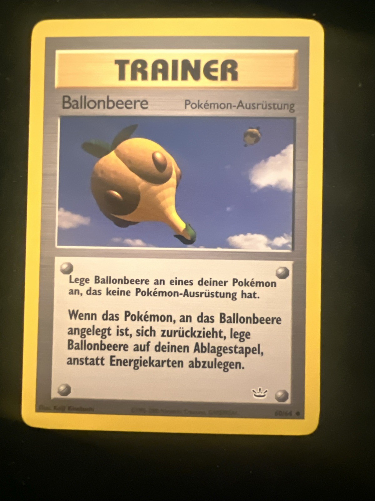 GERMAN Balloon Berry 60/64 Neo Revelation - Uncommon Pokemon Card -MP