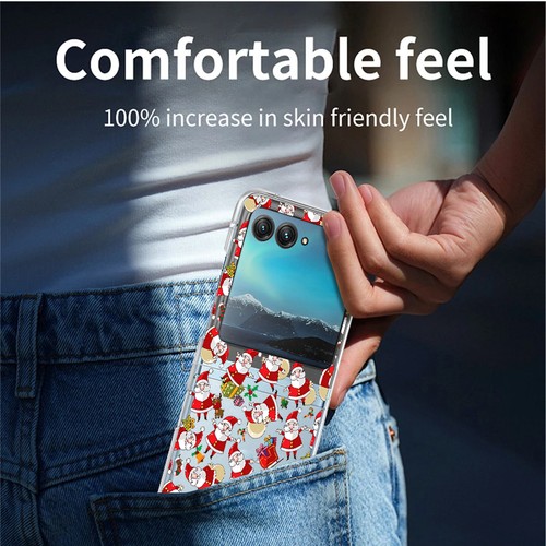 For Motorola Razr 40 50 Ultra 50 40 Clear Christmas Hard Shockproof Case Cover - Picture 9 of 16