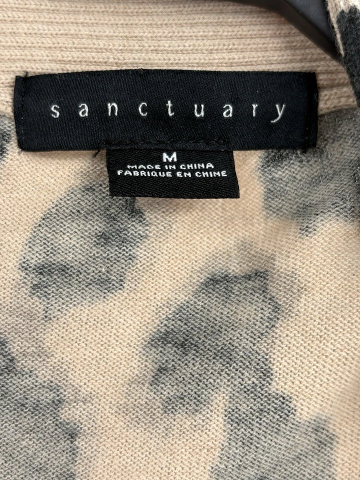 Cárdigan leopardo delantero abierto Sanctuary Essential algodón nailon en Classy Medium Foto 2 de 4
