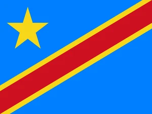 Congo Flag Self Adhesive Vinyl Sticker