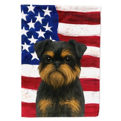 Carolines Treasures WDK6344CHF 40 x 28 in. Black & Tan Brussels Griffon Ameri...