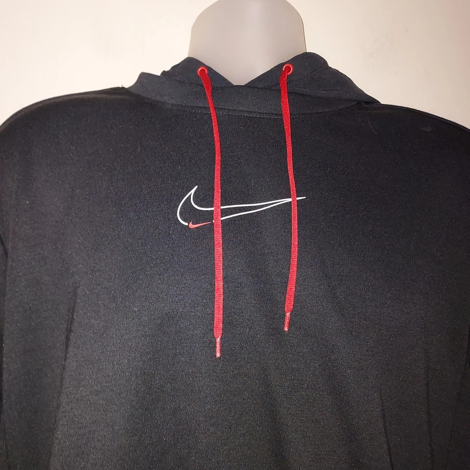 Nike Dri Fit Men's Hoodie Large Sweatshirt Training Athletic Long Sleeve Black - Image 2 of 4