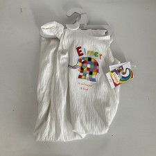 Elmer 18-24 Months 0.5 Tog Cream Cotton Sleeping Bag 